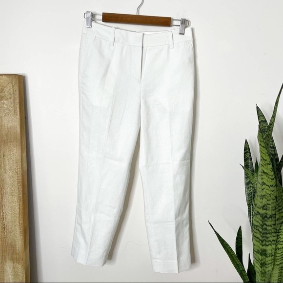 J. Crew Linen-cotton Holland pant in white 2P - Picture 4 of 7